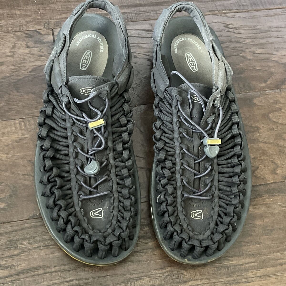 KEEN UNEEK Men's Size 12 M Classic 2 Two Cord Sandals Gray KEEN UNEEK Men's Size 12 M Classic 2 Two Cord Sandals Gray