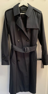 Massimo Dutti Trenchcoat dunkelblau L 40 Top Zustand!