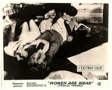 WOMEN ARE WEAK Original Lobby Card Alain Delon Pascale Petit  Mylene Demongeot