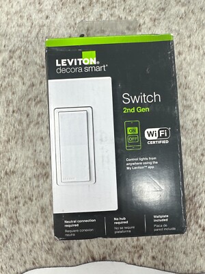 Leviton Decora Smart Switch 2nd gen - R02- D215S-1RW (NEW)