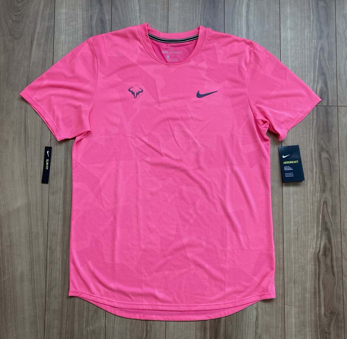 ナイキ ナダル 2020 Match in Africa 3点セット NWT :Rafael Nadal Nike 2020 Match in Africa Shirt size:M