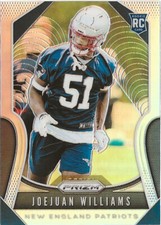 2019 Panini Prizm Joejuan Williams #398 Silver Prizm SP RC New England Patriots