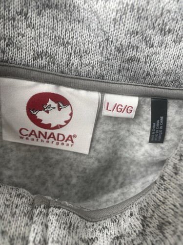 Canada Weathergear Jacket Full Zip Fleece Heather Gray Women's Size: L NWT!! - Picture 5 of 11