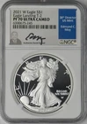 2021-W T-2 American Silver Eagle NGC PF70 Ultra Cameo Moy Signed ✪COINGIANTS✪