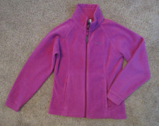 Girls Sz 14-16 Columbia Fleece Jacket Full Zip Hot Pink