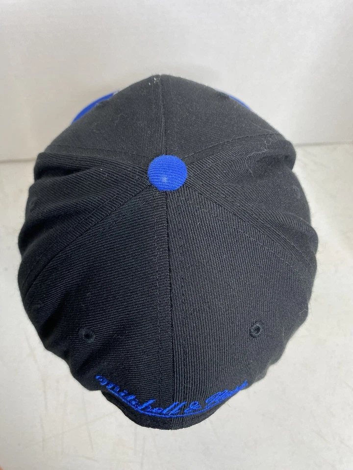 Бейсболка Mitchell & Ness NBA New York Knicks 2 тона черная синяя - Изображение 3 из 4