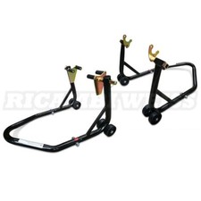 STVK PROFI MOTORRAD ST&Auml;NDER MONTAGEST&Auml;NDER SET VORNE+HINTEN MOTORRADHEBER NEU