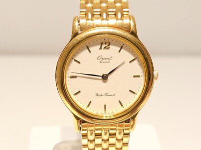 VINTAGE BEAUTIFUL LUXURY GOLD PLATED 27.5mm JAPAN LADIES QUARTZ