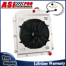 Fits 1947-54 Chevy Pickup Truck 3100 3600 3700 3800 4 Row Radiator Shroud Fan