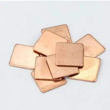 10x 15*15MM Laptop Copper Sheet Plate Strip Shim Thermal Pad Heatsink Sheet