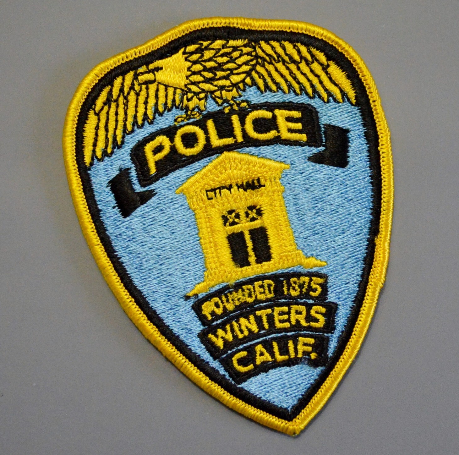 Winters California Police Pre1984 Patch ++ Mint Yolo County CA eBay