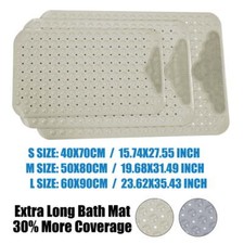 Bathroom Bathtub Mat, Non-Slip Shower Mats Machine Washable Gray/Khaki