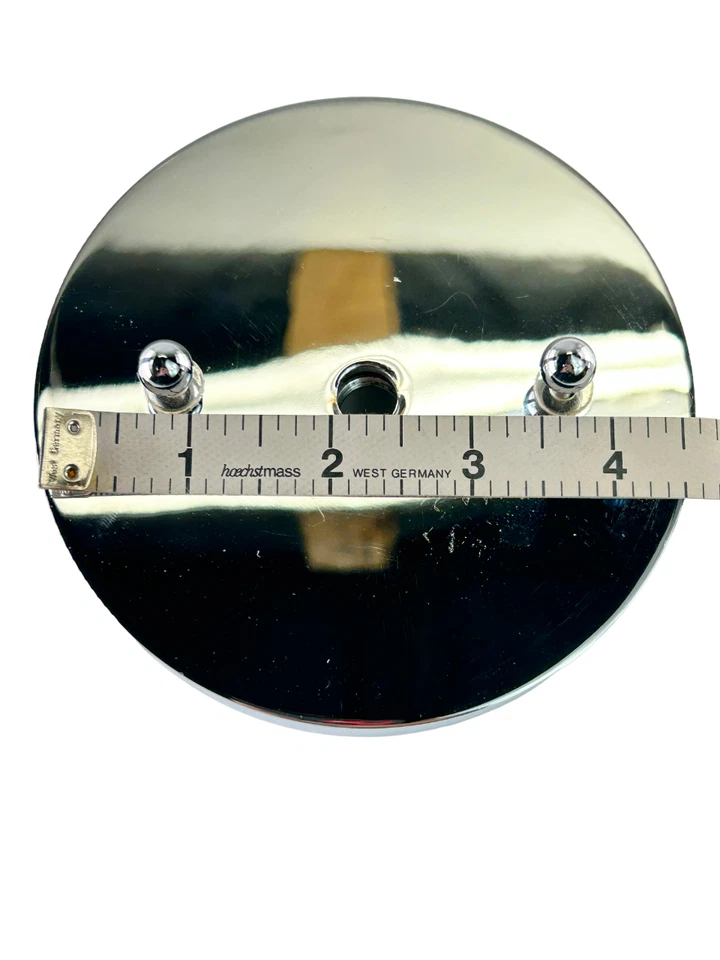 25.5" Height Minimalist Industrial Hanging Pendant Lighting Polished Chrome — 第 4/4 张图片