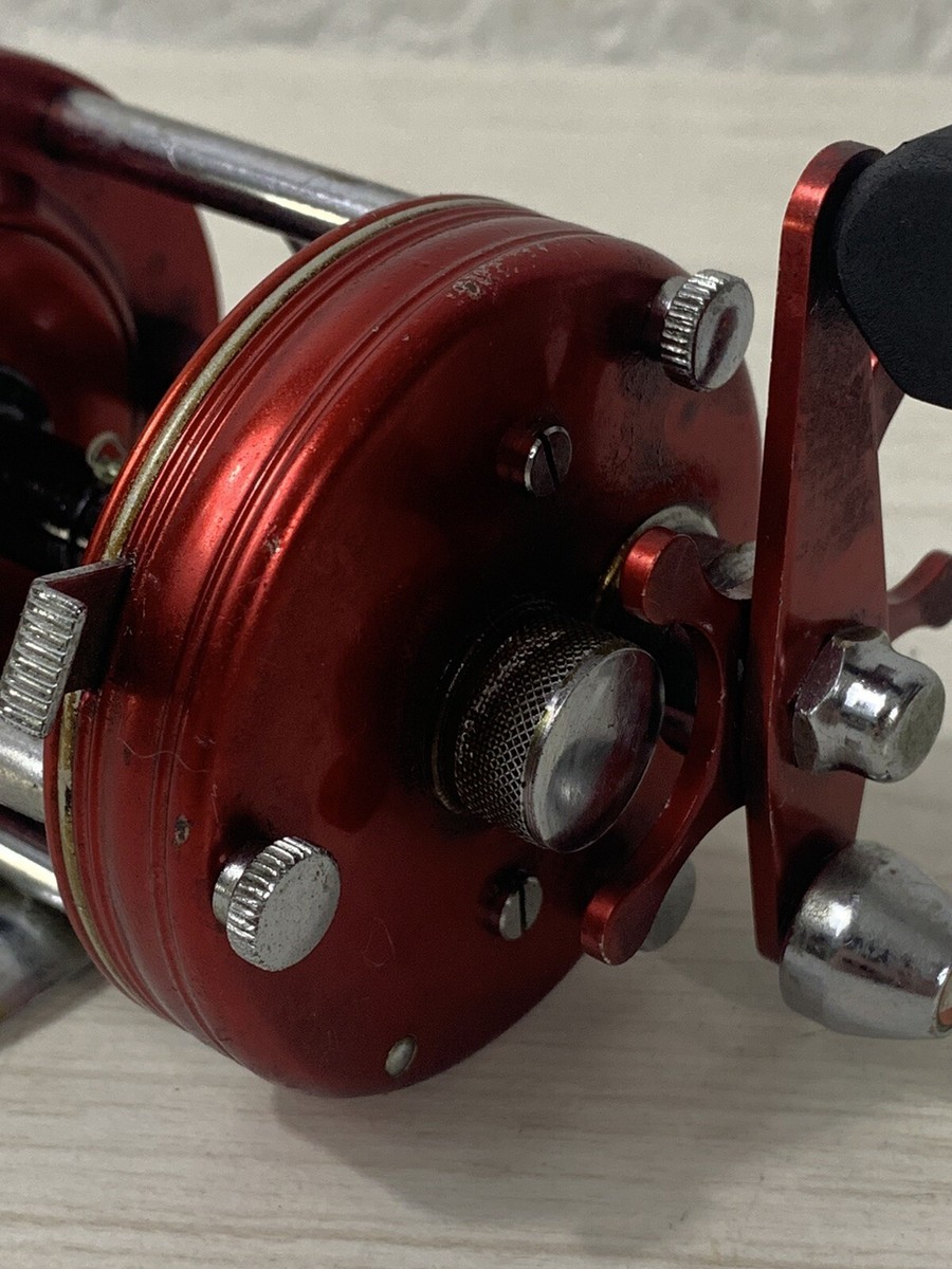 EARLY 4 Screw ABU GARCIA AMBASSADEUR 6000 - RED- Made in