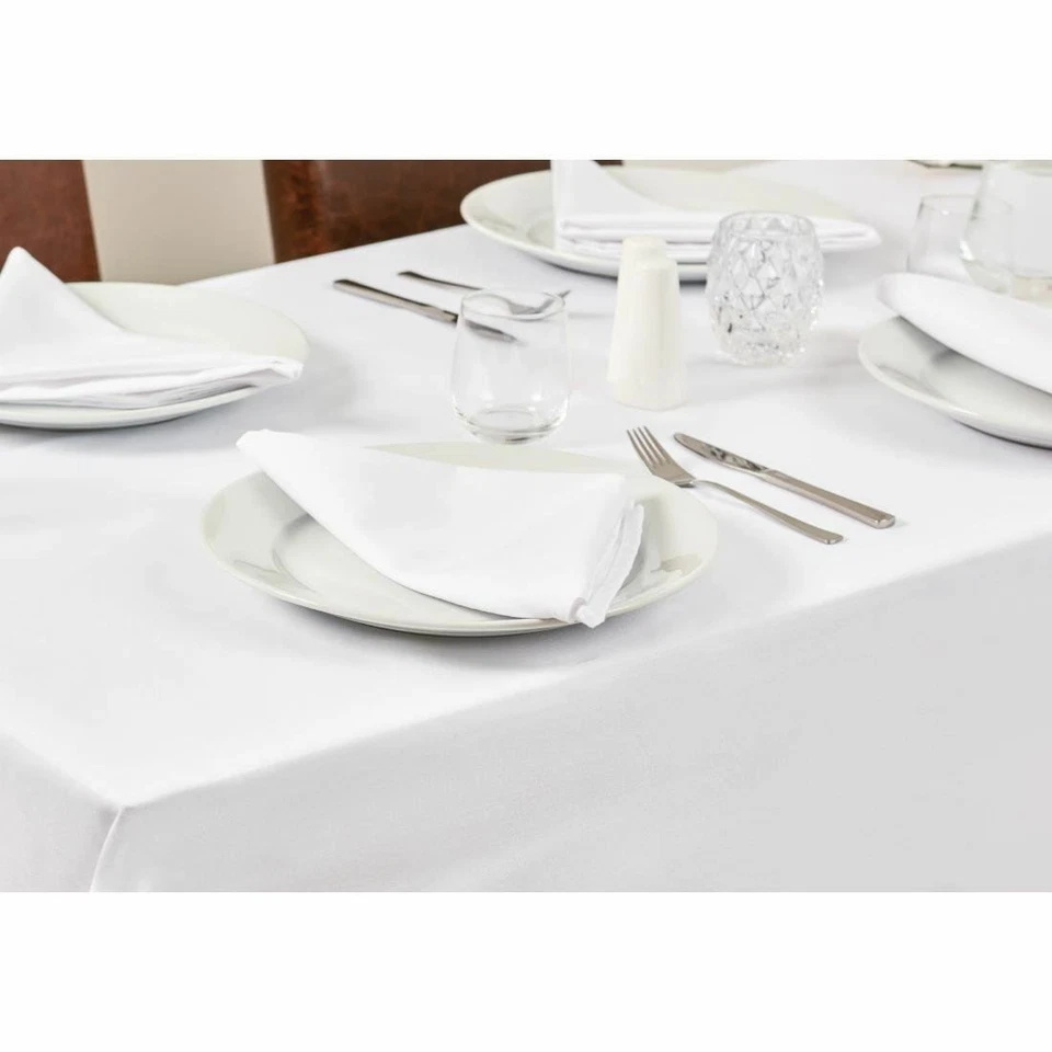 Mitre Essentials Occasions Tablecloth in White - 100% Polyester - 135 x 230 cm - Image 3 of 3