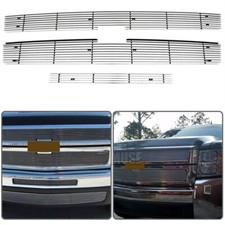 Fits 2007-2010 Chevy Silverado 2500hd3500hd Billet Grille Upper Bumper Grill 08