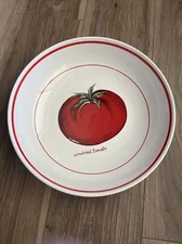 VINTAGE Over & Back Sundried Tomato Individual 13 Inch Pasta Bowl- Portugal