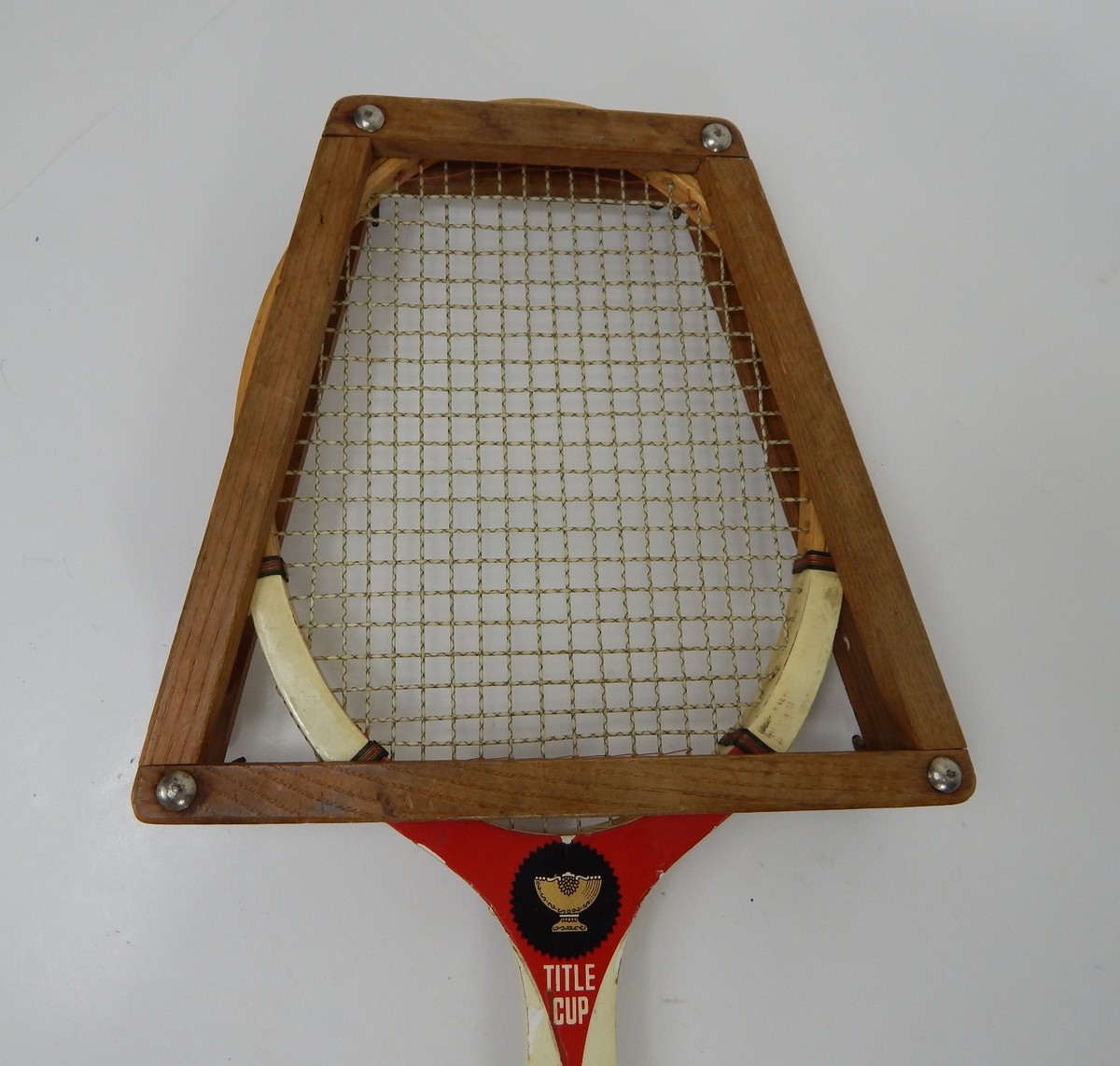 Raquette Tennis Vintage Spalding Title Cup - Avec Presse En Bois - USA