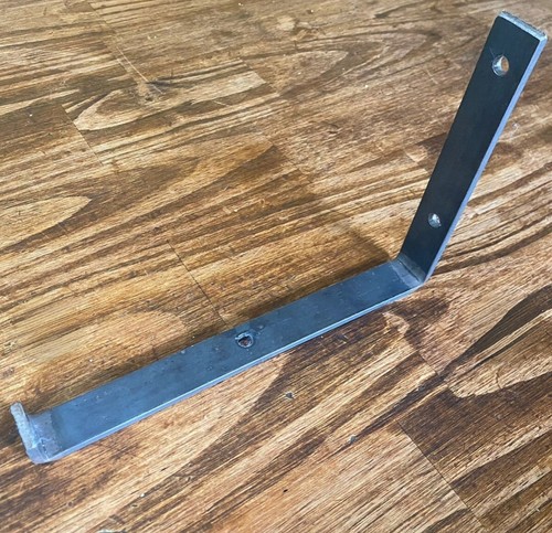 8-Pack Industrial J Metal Shelf Brackets – Heavy-Duty Iron Supports, 6", 8", 10" - Picture 6 of 7