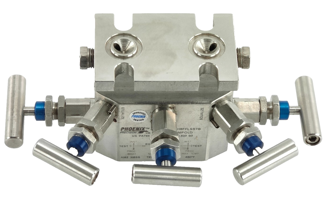 Phoenix Precision 5 Valve Manifold P3M5H8FFLSSTB *NEW*