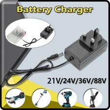Chainsaw Charger UK Plug Power Cable For Cordless Electric Saw Battery Charging