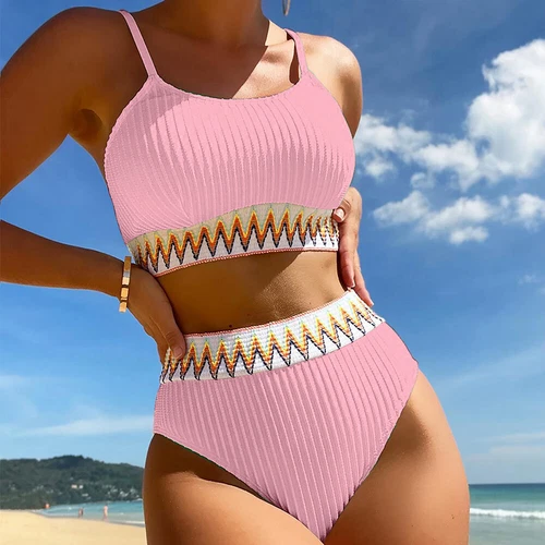 NEW Women Bikini Push Up Padded Set Swimwear High Waist Costume Swimm Swimsuit A - Picture 12 of 45