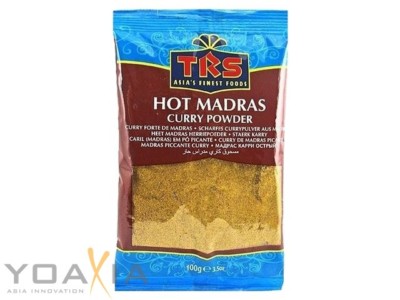 [ 100g ] TRS Scharfes Madras Currypulver HOT Madras Curry Powder