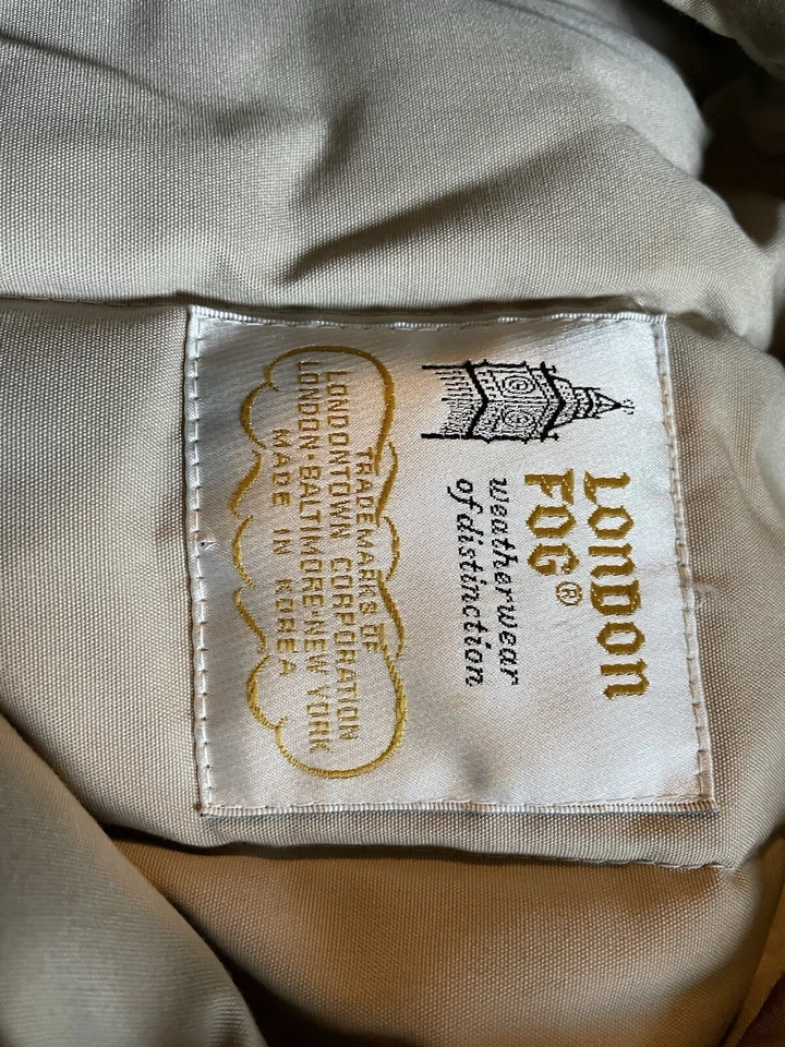 Chaqueta London Fog Cremallera con Capucha Desmontable Tostada Con Acento Beige Talla 44 Regular Foto 3 de 4