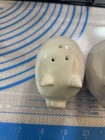 PIG SALT AND PEPPER SHAKERS — WHITE 3” Long X 1 3/4” — photo 3