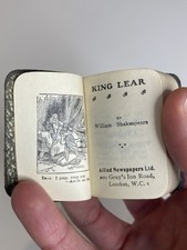 William Shakespeare KING LEAR Vintage Miniature Book Allied Newspapers Ltd