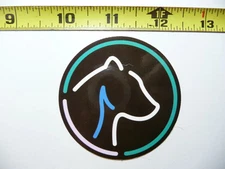 CAT FELINE PROFILE NEON STYLE SMALL STICKER DECAL COLORFUL FUNNY