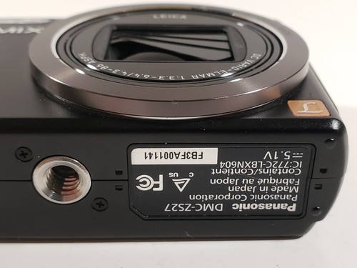 Cámara digital Panasonic Lumix DMC-ZS27 negra enciende - para piezas o reparación - Imagen 12 de 22