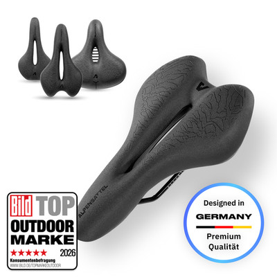 Alpensattel 3.0 Sport+ Fahrradsattel MTB Gel Ergonomisch Top Outdoor Marke
