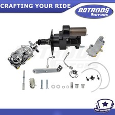 Power Hydraulic Brake Booster Chrome Master Disc Disc Kit Universal Hydrobooster Power Hydraulic Brake Booster Chrome Master Disc Disc Kit Universal Hydrobooster