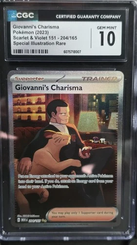 CGC 10 Giovanni's Charisma 204/165 Sv: Scarlet & Violet 151 Holo