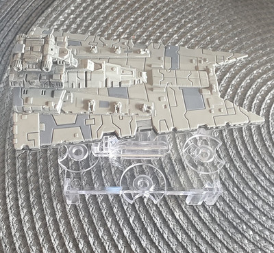 Star Wars Star Destroyer Pre-Built Plastic Model w/ Clear Display Stand Gray
