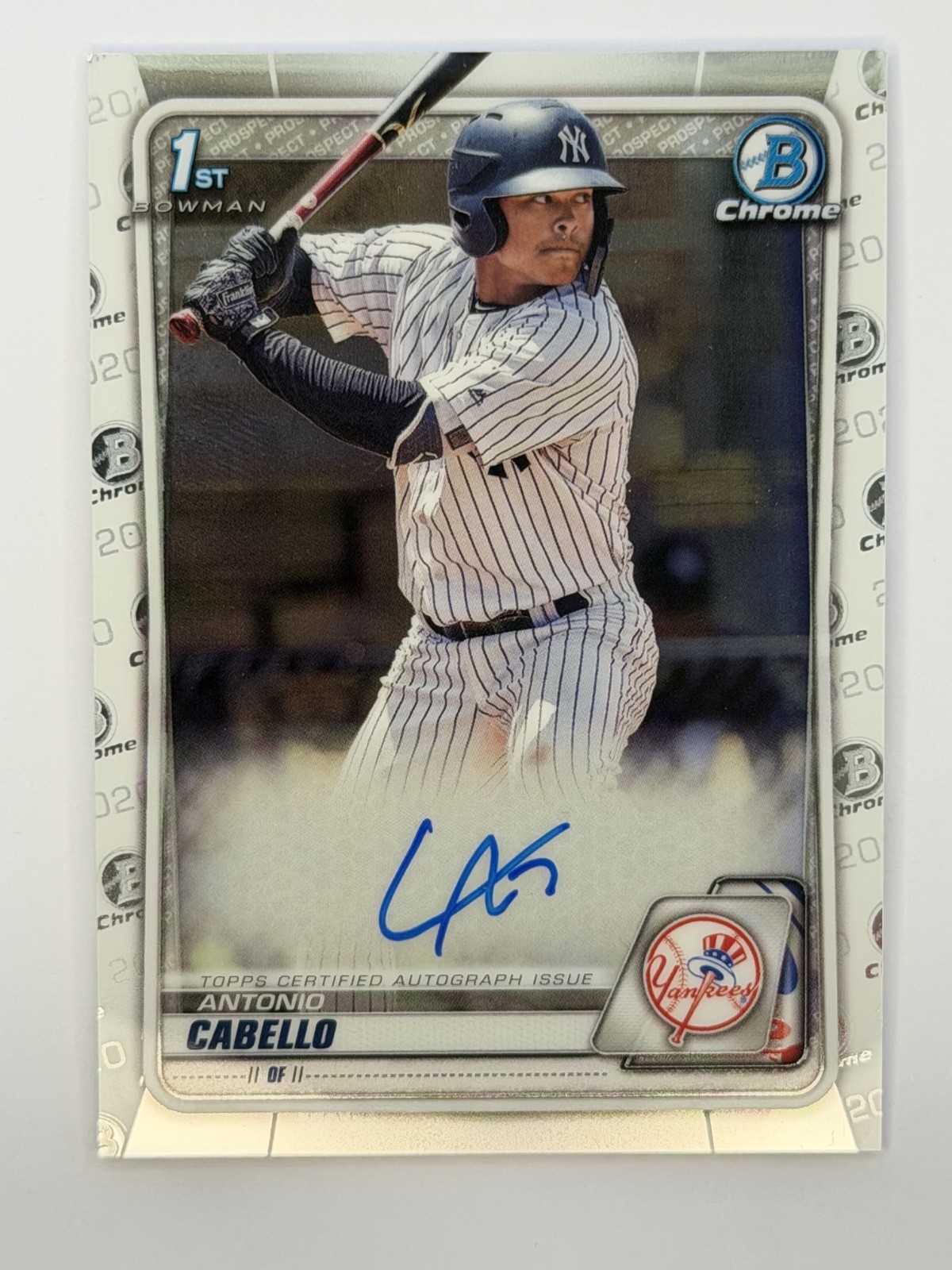 ANTONIO CABELLO 2020 Bowman Chrome #CPA-AC 1st Bowman Prospect AUTO