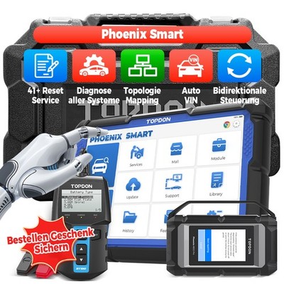 TOPDON Phoenix Smart Profi KFZ OBD2 Diagnosegerät Online Coding Programmierung