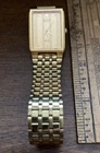 Vintage Seiko SX Tank Quartz Watch Unisex Gold Tone V701-5K40