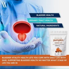 Saw Palmetto Seed Oil - Herbal Supplements  60/180/300 Softgels 3000 mg Pumpkin