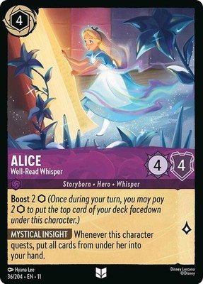 Alice - Well-Read Whisper Uncommon Winterspell 36/204 NM