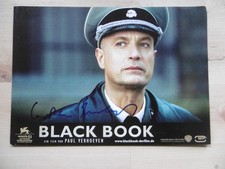 Christian Berkel autograph signed A4 cinema poster lobbycard "Black Book"