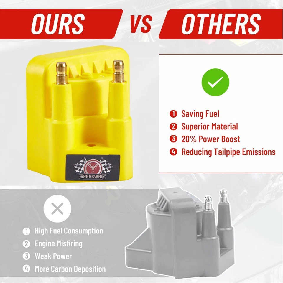 DR39 Ignition Coils & Spark Plugs & Wires for 1997-2007 Pontiac Grand Prix 3.8L - Image 2 of 4