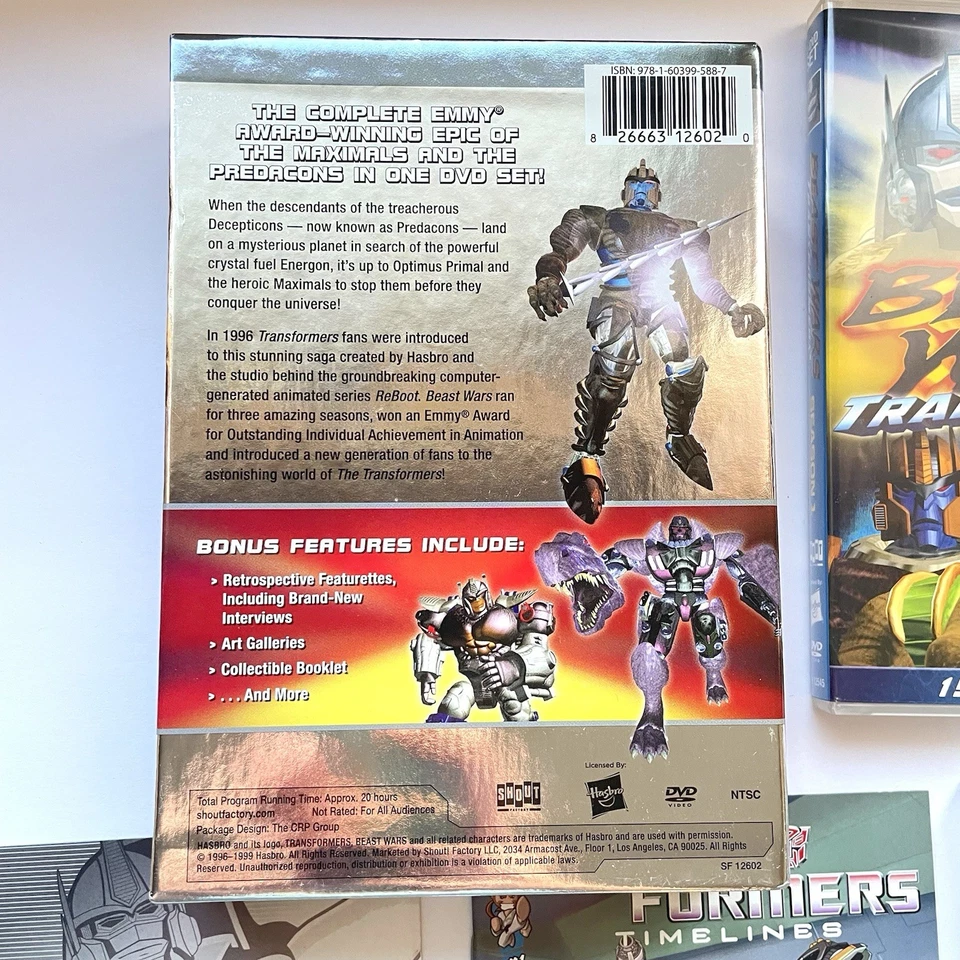 Transformers: Beast Wars - The Complete Series (DVD, 2011, 8-Disc Set) Manuals - Image 4 of 4