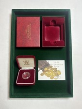 The Royal Mint 2000 Gold Proof Half-Sovereign Box only - COA & Capsule Included.