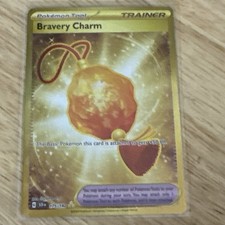 Pokémon TCG Bravery Charm 175/142SV07 Stellar Crown Holo Hyper Rare on eBay