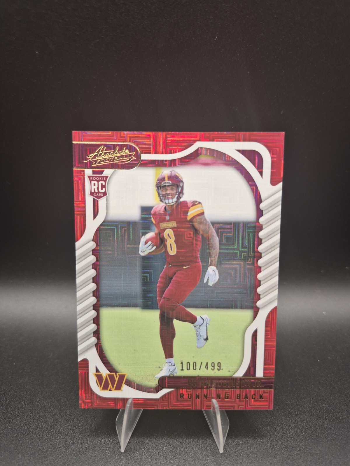 2022 Panini Absolute #127 Brian Robinson Jr. Washington Commanders RC /499
