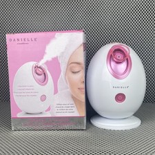 Danielle Compact Facial Steamer Beauty Facial Care White Pink Steamer