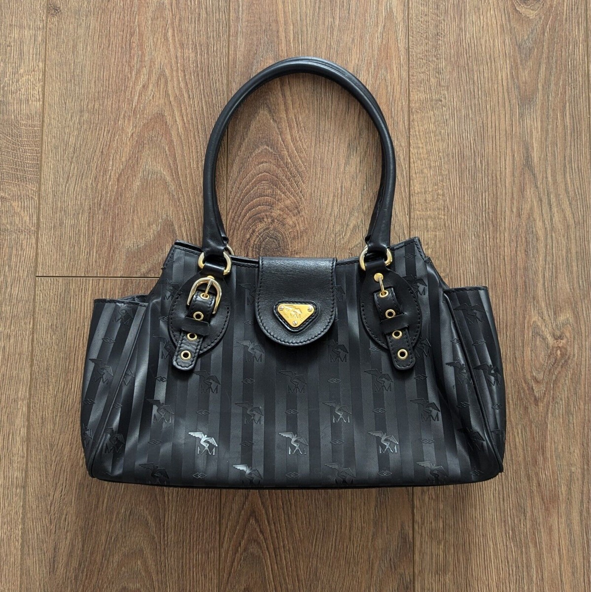 MM Maison Mollerus Swiss Women's Handbag Black Fashion Accessories