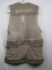 Ruger Mesh Shooting Vest SZ L Trap Skeet Quilted Right Shoulder Sage/Tan  EXCLNT — photo 4